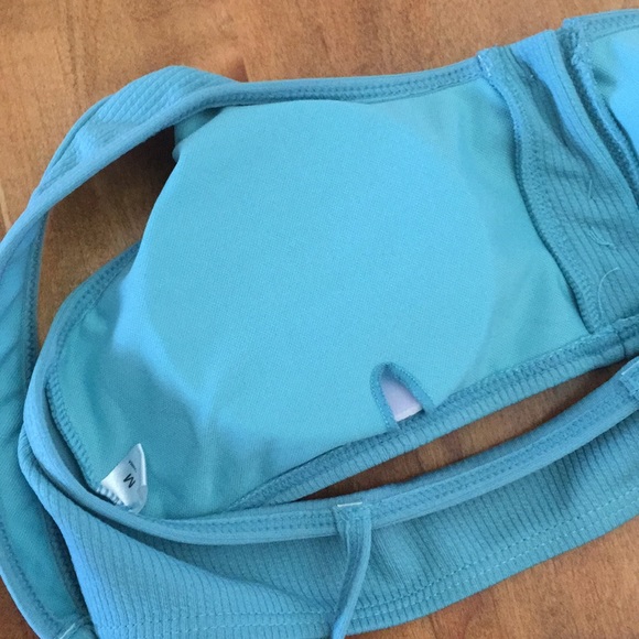 SOLD!! Blue Front Button Ribbed Bikini - Picture 8 of 8